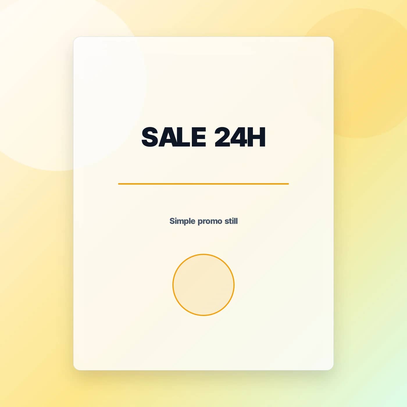 Nano Banana still with short readable promo copy